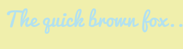 Image with Font Color B3E1EF and Background Color F0EFAC